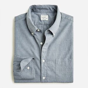 J. Crew Slim Secret Wash organic cotton poplin shirt BG407